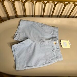 NWT 100% cotton Janie and jack light Blue baby boy adjustable waist shorts